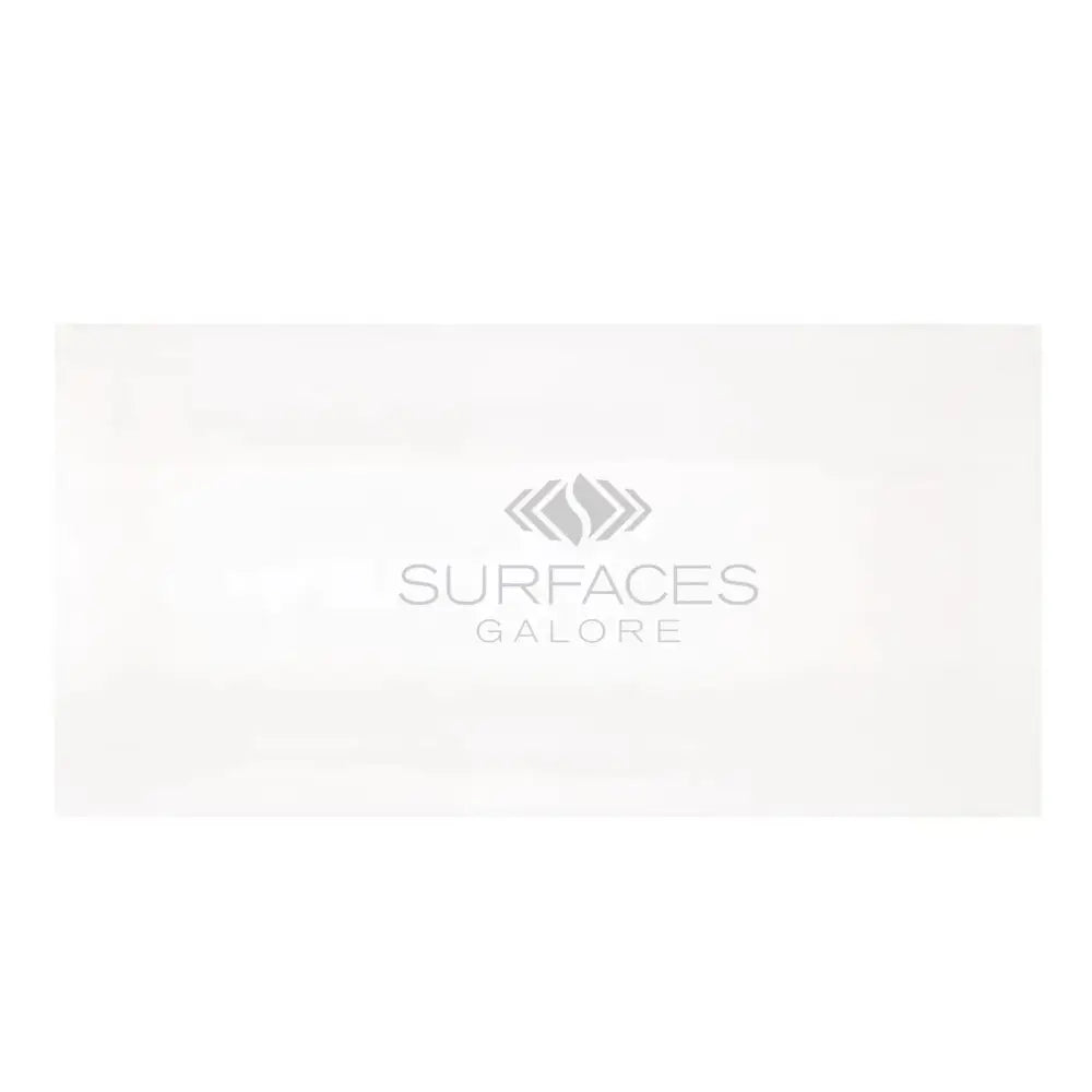 White rectangular surface of Dolomite Prestige Prestige 3X6 Marble in polished or honed finish