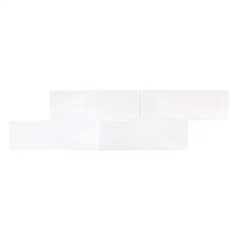 White rectangular tiles from Dolomite Prestige Marble collection for elegant flooring and walls