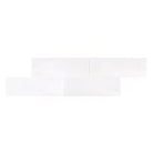 White rectangular tiles from Dolomite Prestige Marble collection for elegant flooring and walls