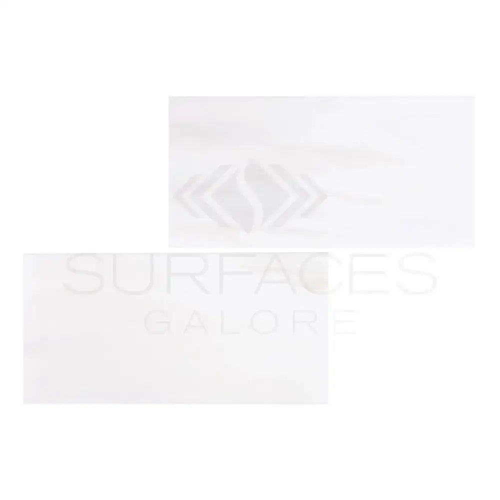 White rectangular tiles in Dolomite Prestige 6X12 marble polished or honed finish