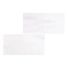 Two white rectangular tiles from Dolomite Prestige 6x12 Marble collection