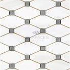 White and gray mosaic tile pattern from Dolomite Prestige Octave collection