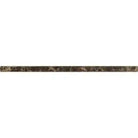 Marble-patterned border tile in Emperador Dark Marble 1/2X12 Pencil Liner Polished