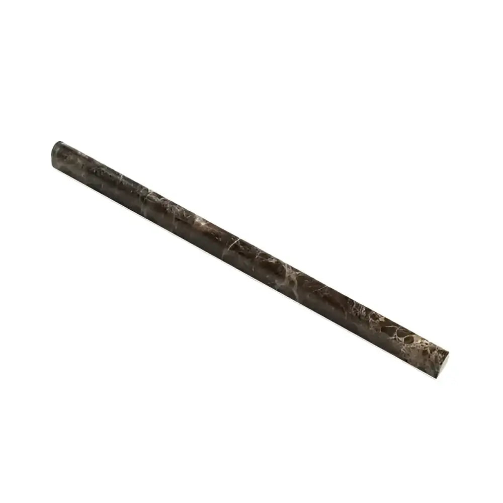 Emperador Dark Oro Marble 1/2X12 Pencil Liner Polished-American Stone