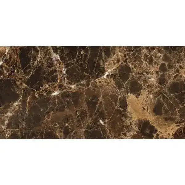 Brown marble slab of Emperador Dark Marble 12X24 Polished for upscale interiors