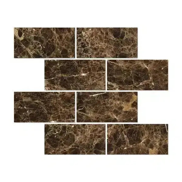 Emperador Dark Oro Marble 12X24 Polished-American Stone