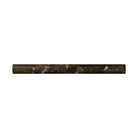 Emperador Dark Oro Marble 1X12 Quarter-Round Trim Liner Polished-American Stone