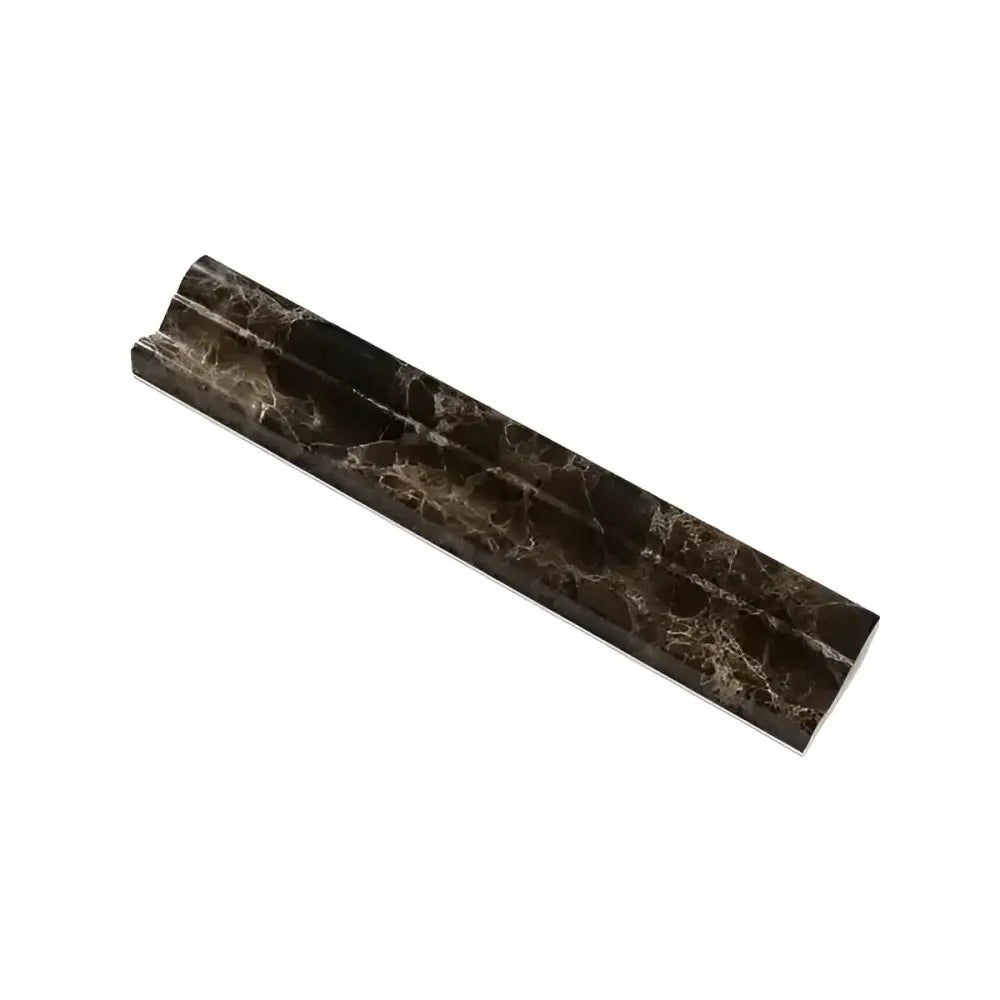 Emperador Dark Oro Marble 2X12 Crown (Mercer) Molding Liner Polished-American Stone