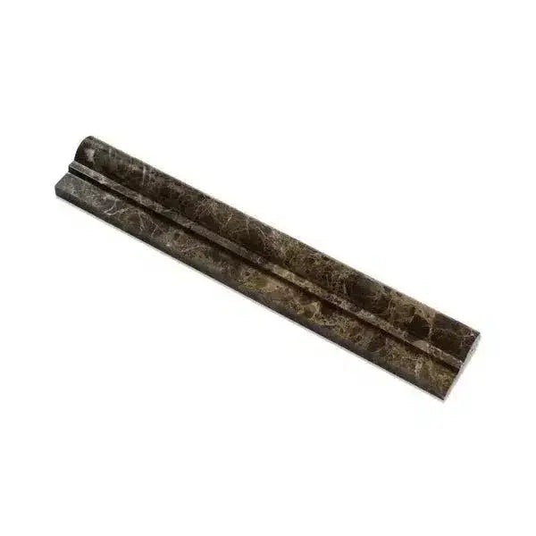 Dark marble decorative molding, Emperador Dark Marble 2X12 OG-1 polished chair rail trim