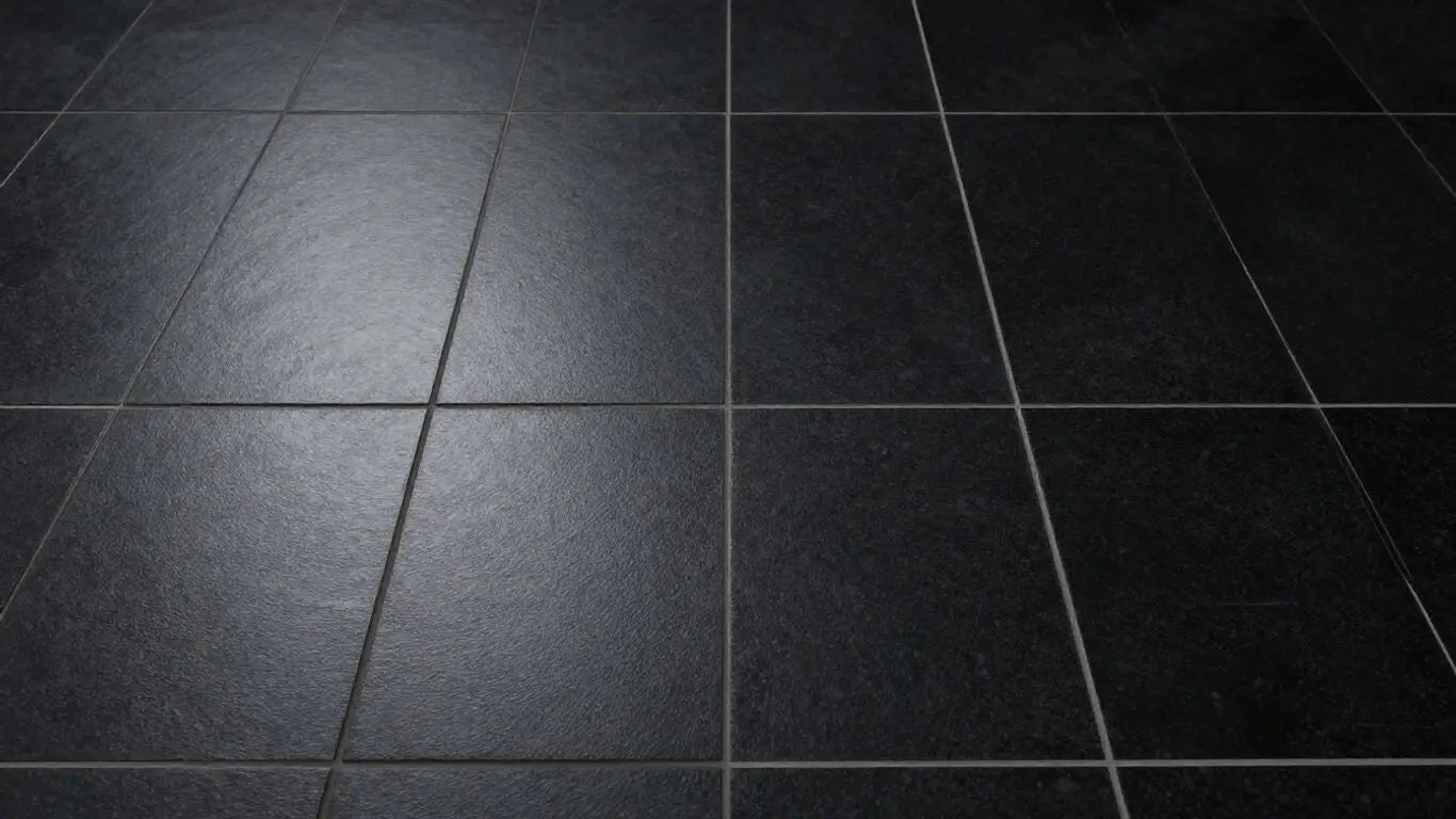 Sketch of 12x12 black tile floor