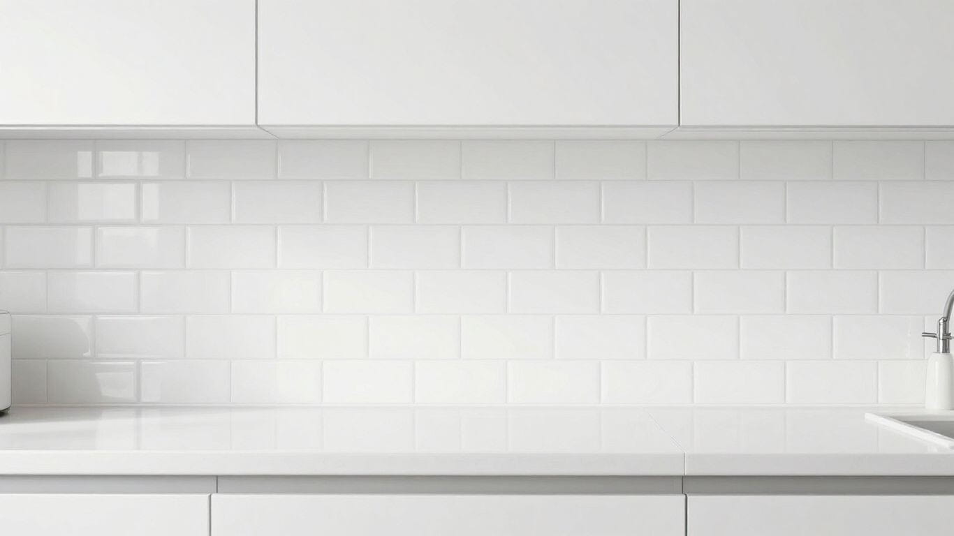 White subway tiles in a bright kitchen