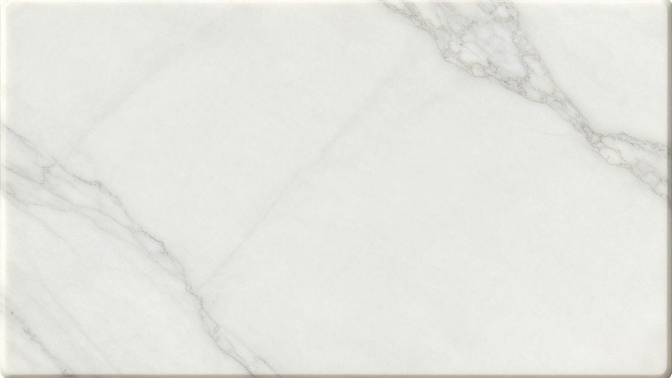 Sketch of a white Thassos marble tile with grey veining.