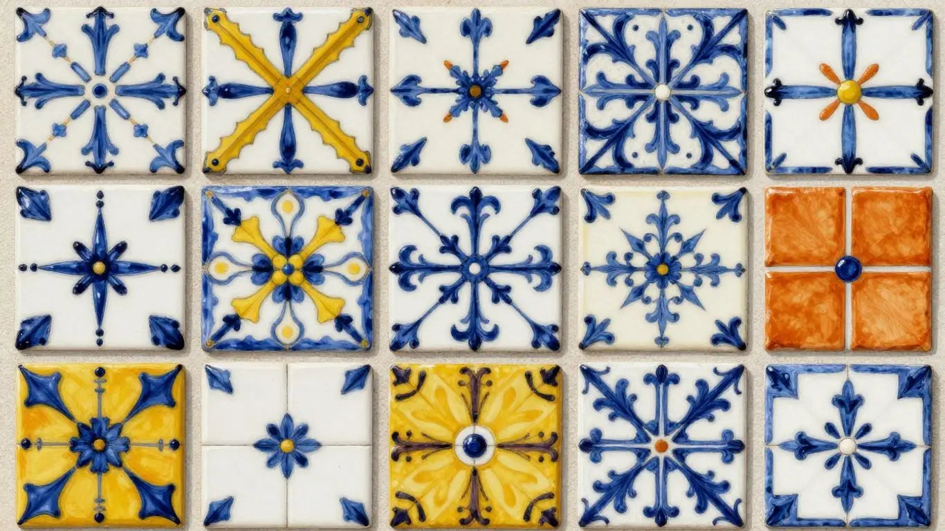 色彩鲜艳、正宗的蒂华纳瓷砖，图案多样。