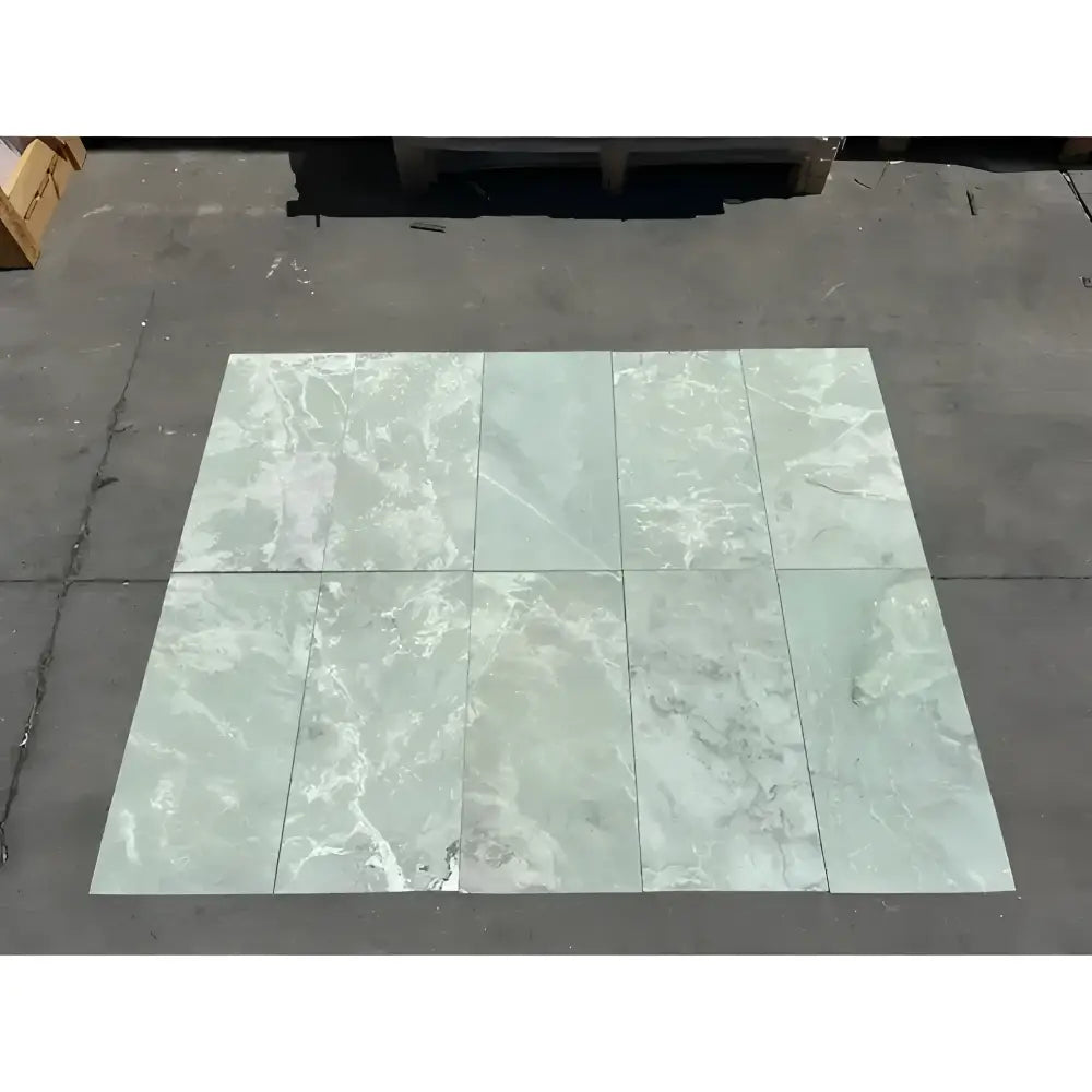 Green marble tiles from Ming Green Prestige 12X12 polished or honed product