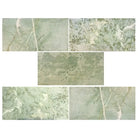 Green Marble Tile Samples for Ming Green Prestige 12X24 Polished and Honed Marbles