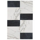Modena in Calacatta Gold 12X12 and Nero Marquina Prestige 6X12 Set-American Stone