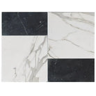 Modena in Calacatta Gold 12X12 and Nero Marquina Prestige 6X12 Set-American Stone
