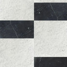 Modena in Carrara White Royale 12X12 and Nero Marquina Prestige 6X12 Set-American Stone