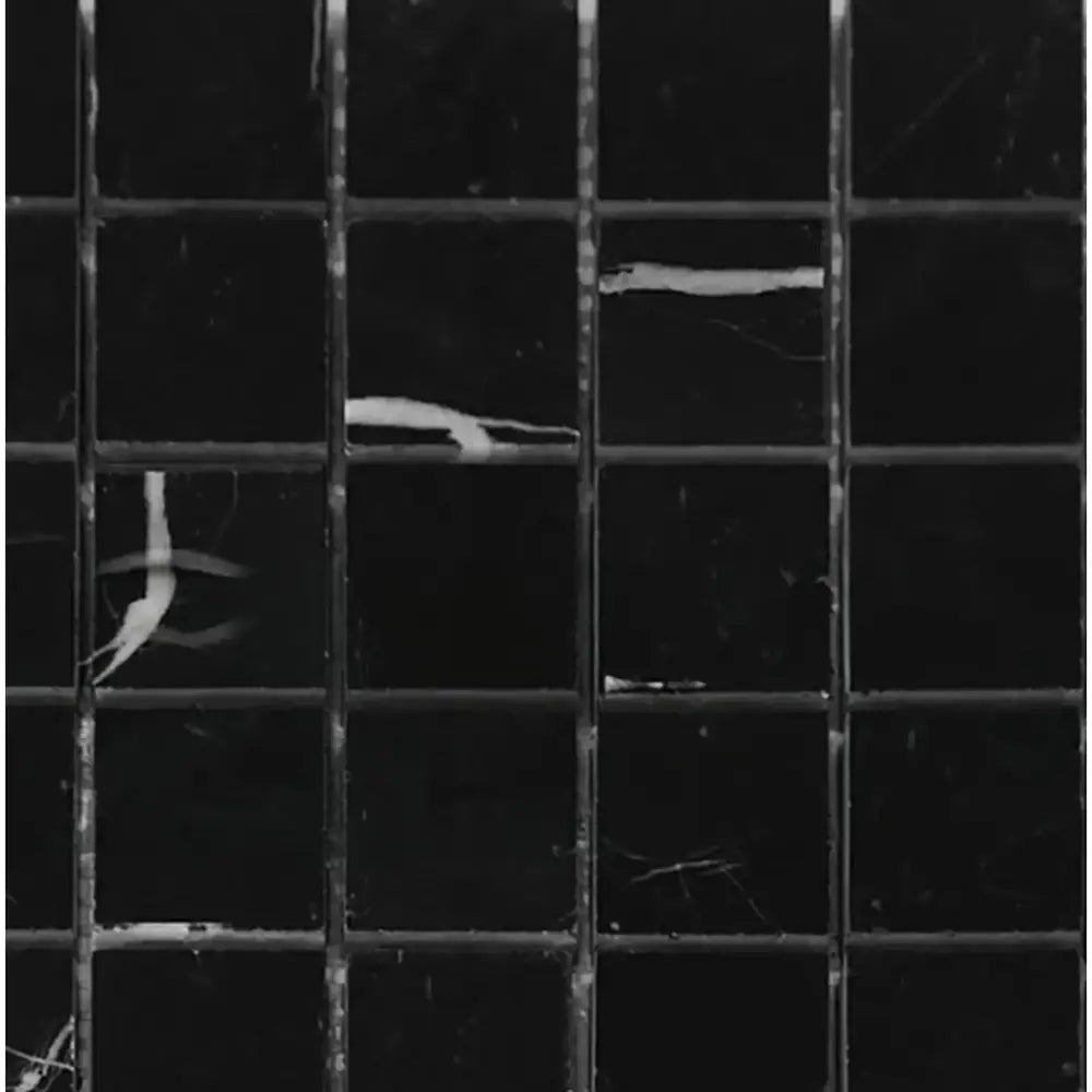 Nero Marquina Prestige/Black 2X2 Marble Mosaic-American Stone