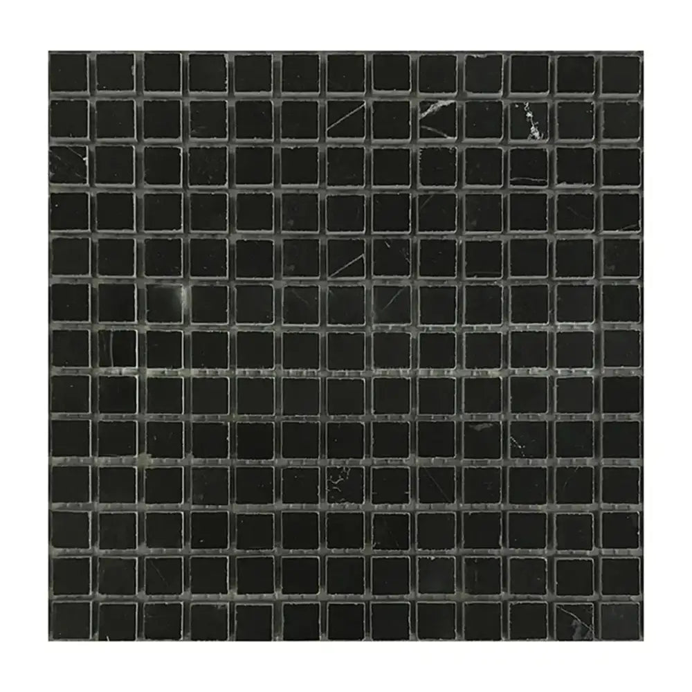 Nero Marquina Prestige/Black 5/8X5/8 Marble Mosaic-American Stone