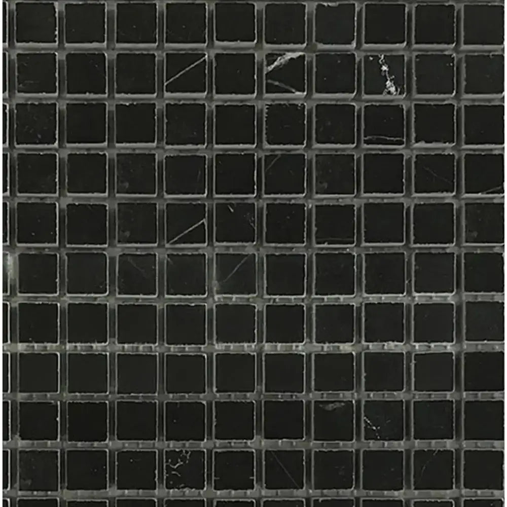 Nero Marquina Prestige/Black 5/8X5/8 Marble Mosaic-American Stone