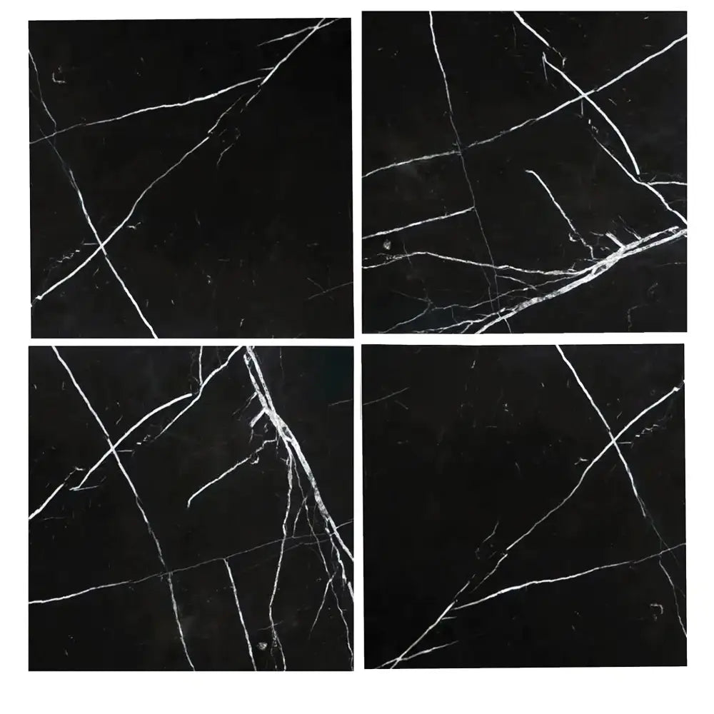Nero Marquina Prestige / Black Marble 12X12-American Stone