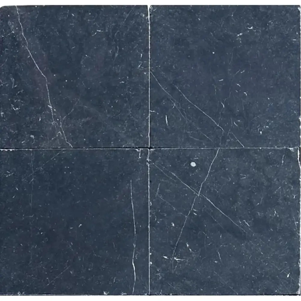 Nero Marquina Prestige (Black) Marble 12X12 Tumbled-American Stone
