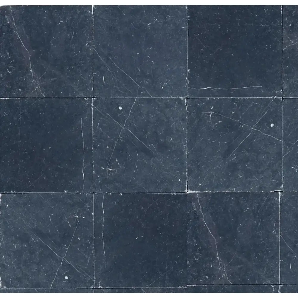 Nero Marquina Prestige (Black) Marble 12X12 Tumbled-American Stone