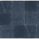 Dark gray Nero Marquina Marble tiles with elegant white veining, 12X12 tumbled finish