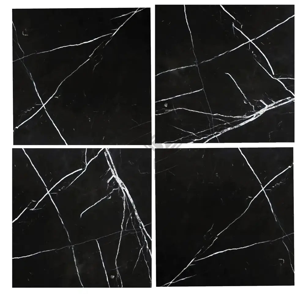 Nero Marquina Prestige / Black Marble 18X18-American Stone