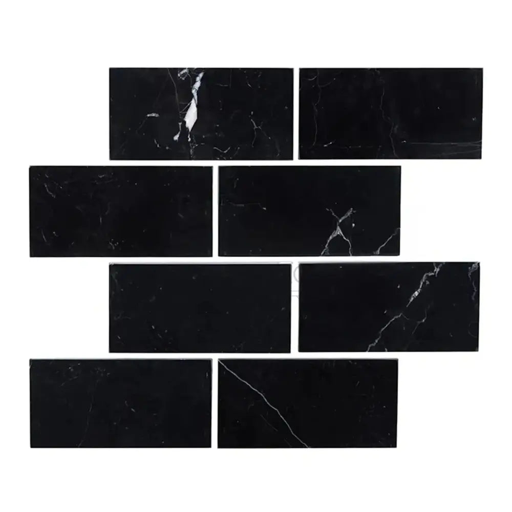 Nero Marquina Prestige / Black Marble 3X6-American Stone