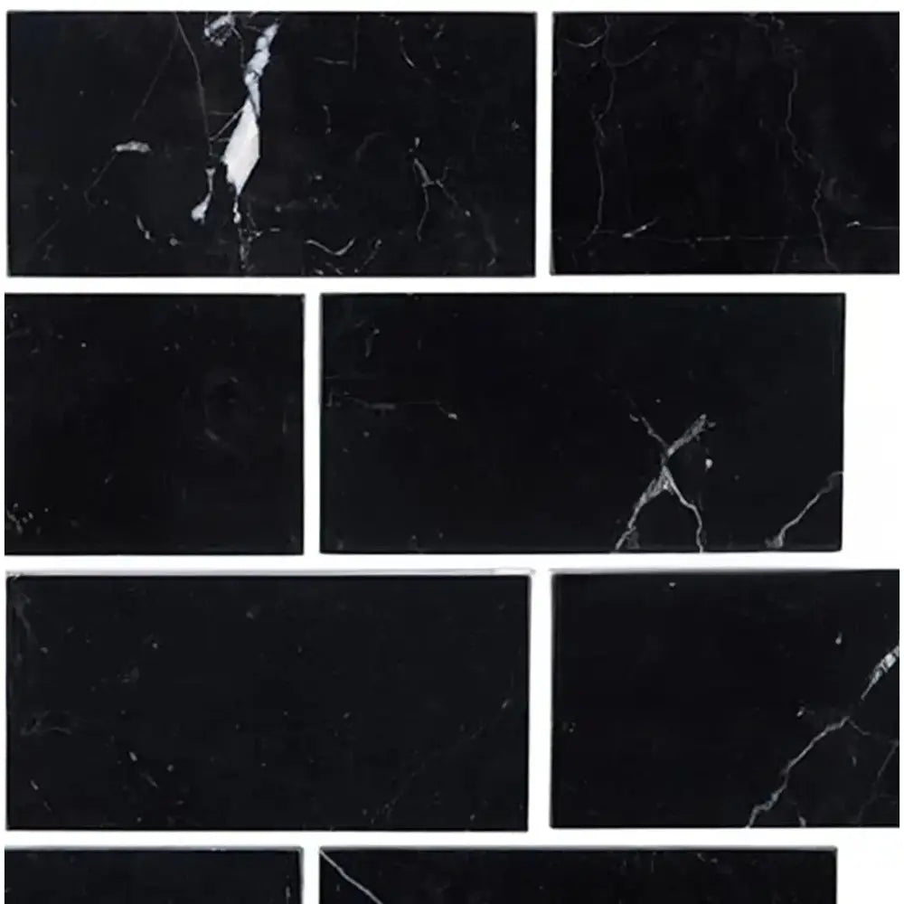Nero Marquina Prestige / Black Marble 3X6-American Stone