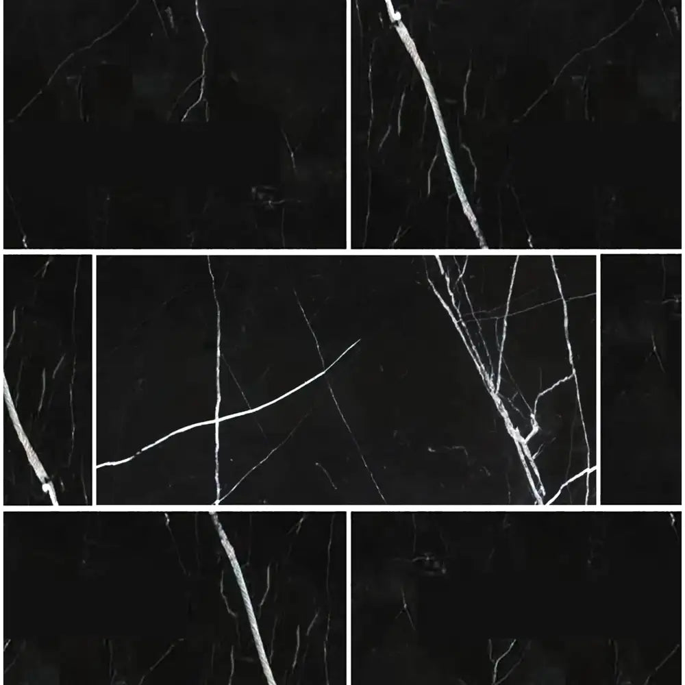 Nero Marquina Prestige / Black Marble 6X12-American Stone