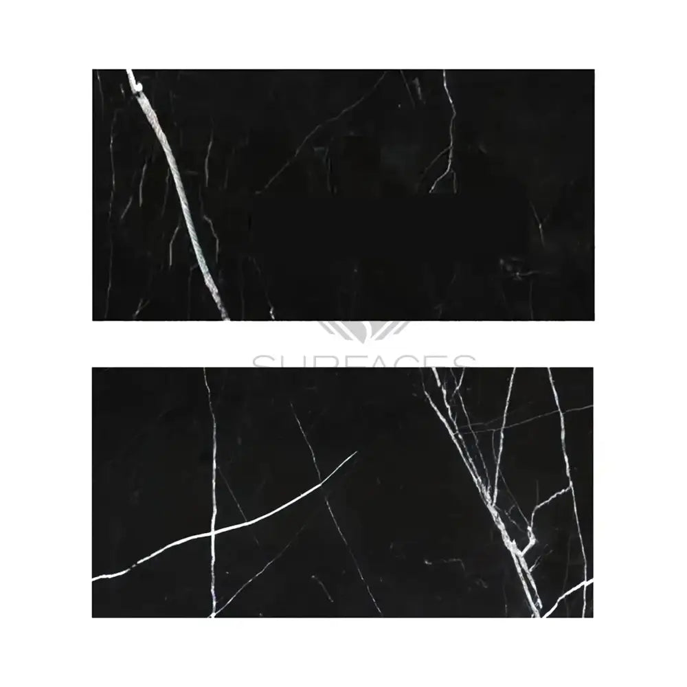Nero Marquina Prestige / Black Marble 6X12-American Stone