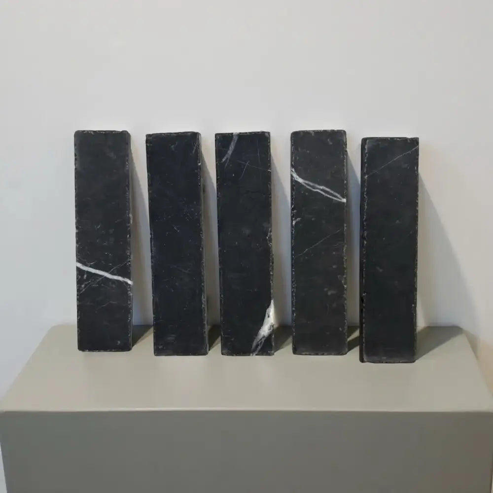 Black Marble Rectangles from Nero Marquina Prestige Mosaic for elegant wall or floor design