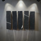 Dark Nero Marquina Prestige Marble rectangles for elegant 2x8 mosaic design