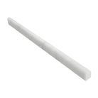 White marble pencil tile from Oriental White Aurora Asian Statuary 1/2X12 line