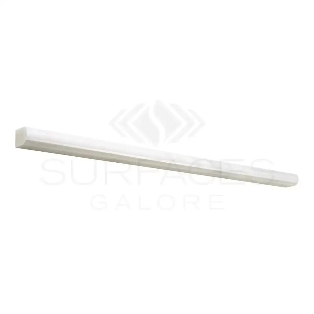 White rectangular trim piece for Oriental White Aurora or Asian Statuary 1/2X12 pencil liner