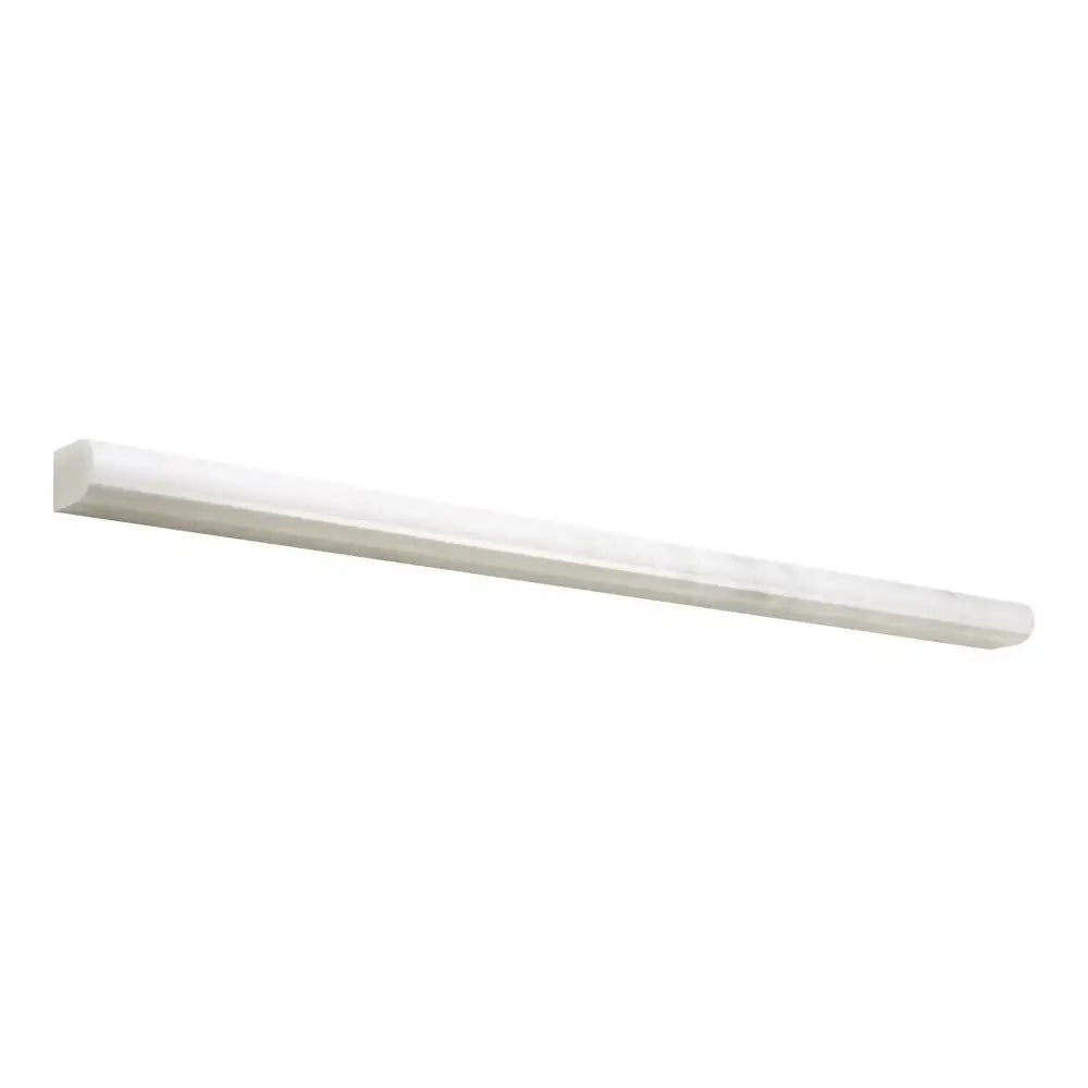 Long white rectangular light fixture from Oriental White Aurora Asian Statuary series