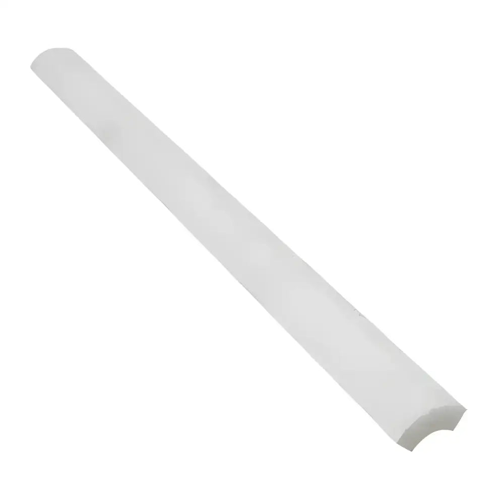 White curved-edge quarter-round trim piece from Oriental Aurora Asian Statuary collection