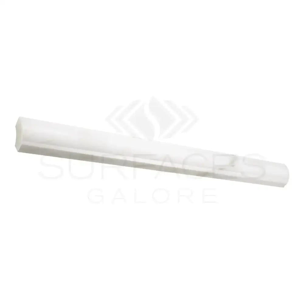 White rectangular molding from Oriental White Aurora Asian Statuary Quarter-Round Trim