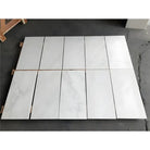 White marble tiles from Oriental White Aurora Asian Statuary 1X2 Marble Mosaic