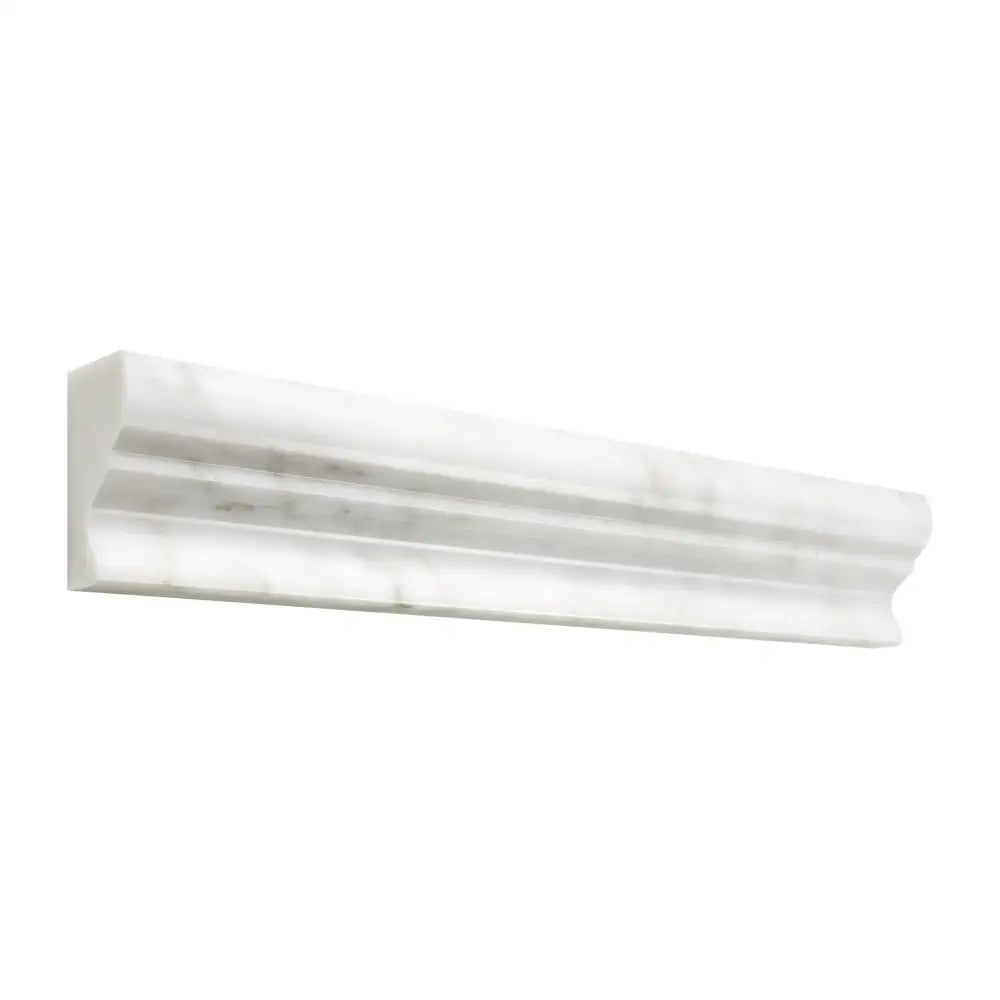 White marble decorative molding from Oriental White Aurora Asian Statuary Mercer collection
