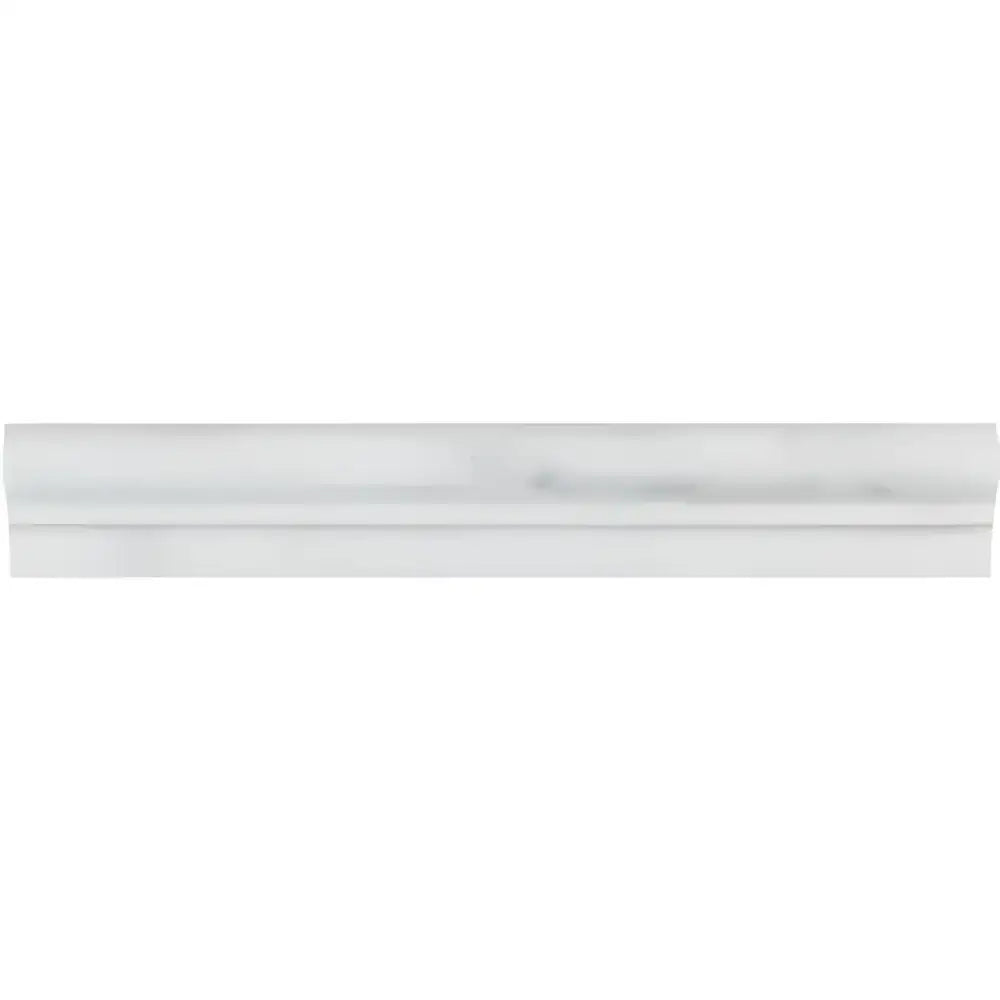 Oriental White Aurora / Asian Statuary 2X12 OG-1 (Single-Step Chair Rail Trim) Liner-American Stone