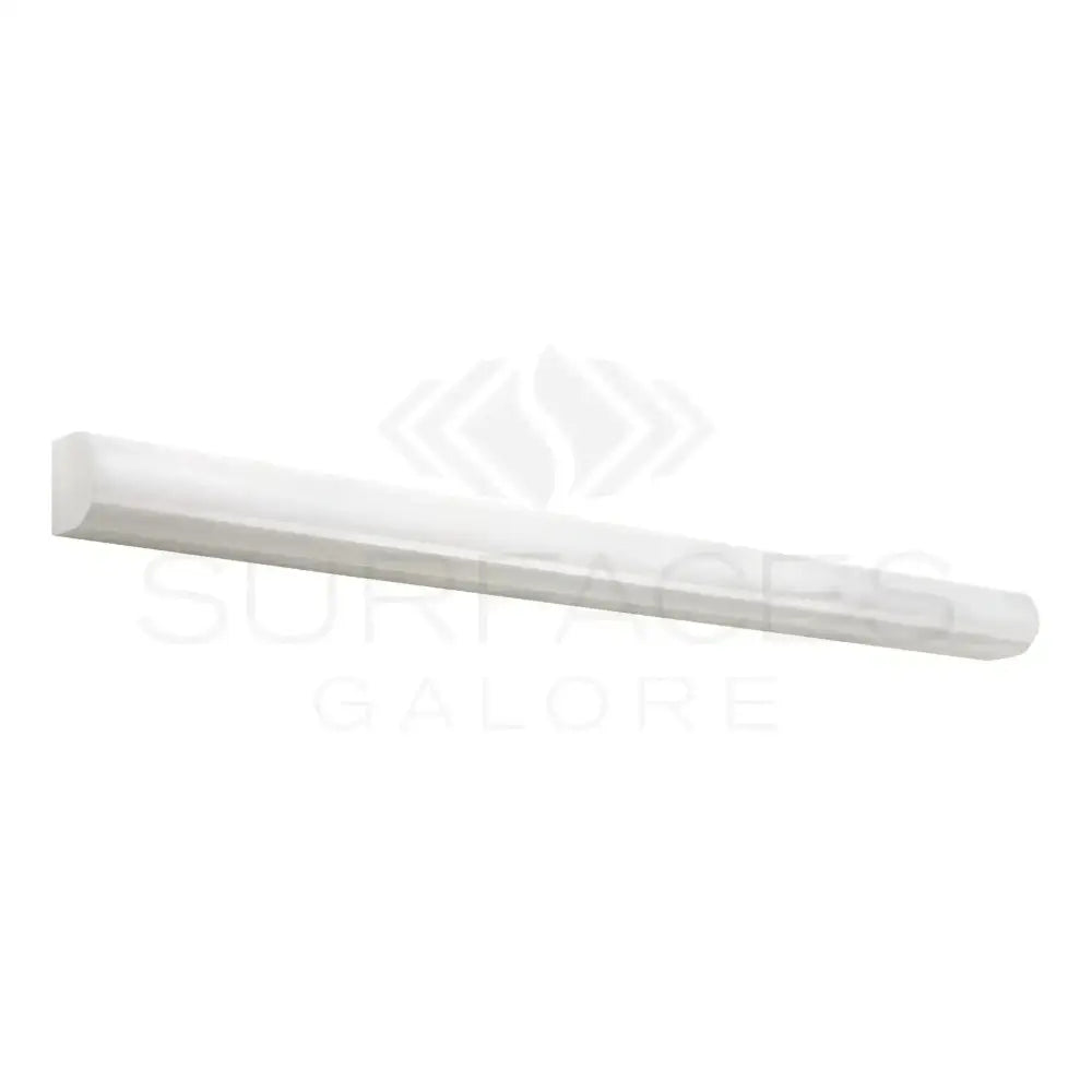 White rectangular shelf from Oriental Aurora Asian Statuary 3/4X12 Bullnose Liner