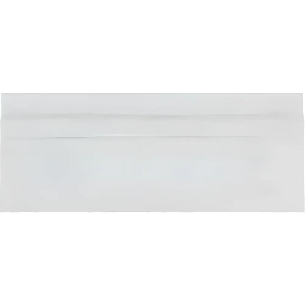 Oriental White Aurora / Asian Statuary 4 3/4X12 Baseboard Trim-American Stone