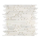 White marble mosaic tile from Oriental White Aurora with polished or honed finish