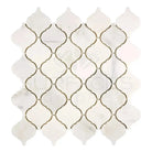 White marble mosaic tile from Oriental White Aurora Asian Statuary Lantern collection