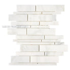 White marble mosaic tile from Oriental White Aurora with polished or honed finish