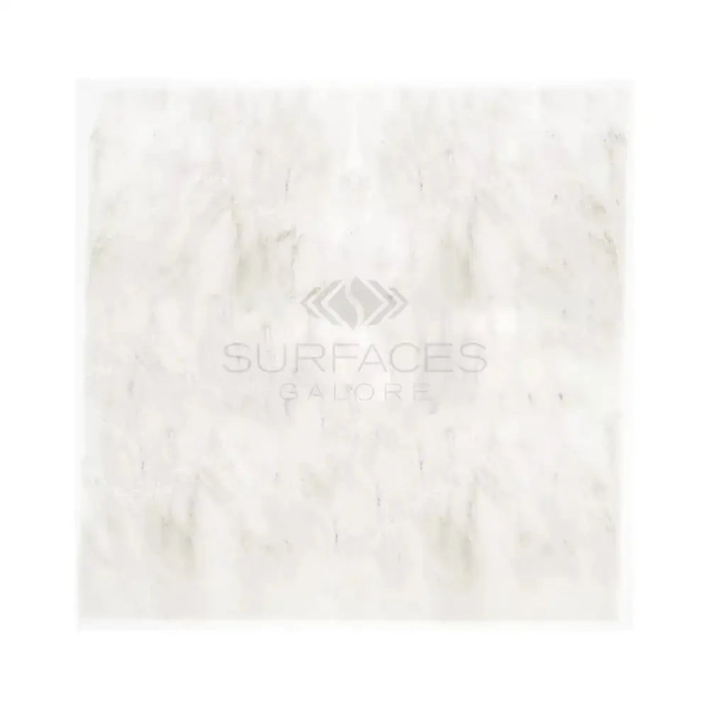 White marble-like slab from Oriental White Aurora Asian Statuary Marble 12X12 polished or honed